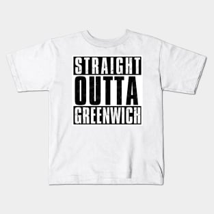 STRAIGHT OUTTA GREENWICH Kids T-Shirt